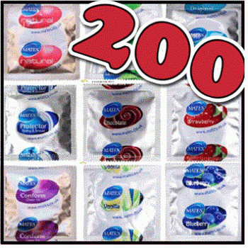 200 Preservativi a scelta MATES