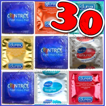30 Preservativi DUREX, CONTROL, AKUEL
