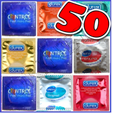 50 Preservativi DUREX, CONTROL, AKUEL