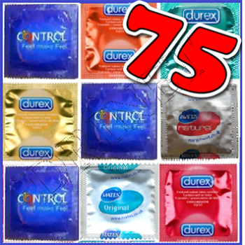 75 Preservativi DUREX, CONTROL, AKUEL